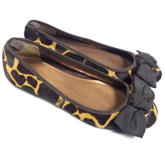 GAP Shoes - Gap Giraffe Print Calf Hair Ballet Flats